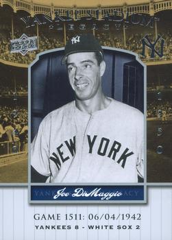 2008 Upper Deck Yankee Stadium Legacy #1511 Joe DiMaggio Front
