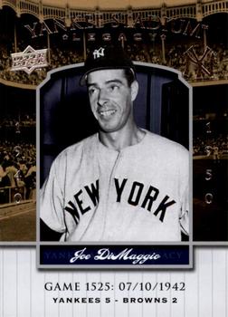 2008 Upper Deck Yankee Stadium Legacy #1525 Joe DiMaggio Front