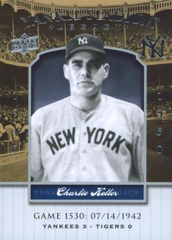 2008 Upper Deck Yankee Stadium Legacy #1530 Charlie Keller Front