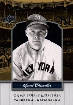 2008 Upper Deck Yankee Stadium Legacy #1596 Spud Chandler Front