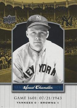 2008 Upper Deck Yankee Stadium Legacy #1601 Spud Chandler Front