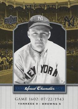 2008 Upper Deck Yankee Stadium Legacy #1602 Spud Chandler Front