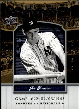 2008 Upper Deck Yankee Stadium Legacy #1622 Joe Gordon Front