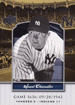 2008 Upper Deck Yankee Stadium Legacy #1636 Spud Chandler Front