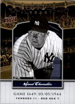 2008 Upper Deck Yankee Stadium Legacy #1649 Spud Chandler Front