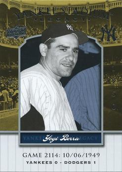 2008 Upper Deck Yankee Stadium Legacy #2114 Yogi Berra Front