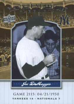 2008 Upper Deck Yankee Stadium Legacy #2115 Joe DiMaggio Front