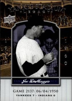 2008 Upper Deck Yankee Stadium Legacy #2137 Joe DiMaggio Front