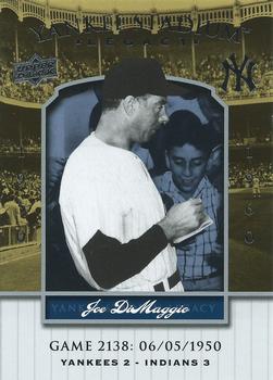 2008 Upper Deck Yankee Stadium Legacy #2138 Joe DiMaggio Front