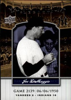 2008 Upper Deck Yankee Stadium Legacy #2139 Joe DiMaggio Front