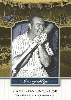 2008 Upper Deck Yankee Stadium Legacy #2145 Johnny Mize Front