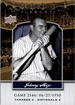 2008 Upper Deck Yankee Stadium Legacy #2146 Johnny Mize Front