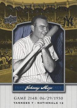 2008 Upper Deck Yankee Stadium Legacy #2148 Johnny Mize Front