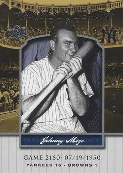 2008 Upper Deck Yankee Stadium Legacy #2160 Johnny Mize Front
