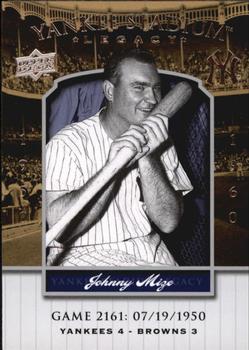 2008 Upper Deck Yankee Stadium Legacy #2161 Johnny Mize Front