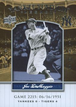 2008 Upper Deck Yankee Stadium Legacy #2215 Joe DiMaggio Front