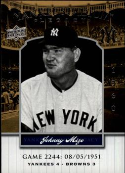 2008 Upper Deck Yankee Stadium Legacy #2244 Johnny Mize Front