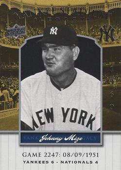 2008 Upper Deck Yankee Stadium Legacy #2247 Johnny Mize Front