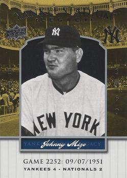 2008 Upper Deck Yankee Stadium Legacy #2252 Johnny Mize Front