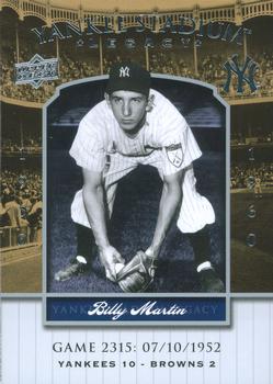 2008 Upper Deck Yankee Stadium Legacy #2315 Billy Martin Front