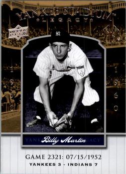 2008 Upper Deck Yankee Stadium Legacy #2321 Billy Martin Front