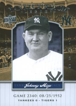2008 Upper Deck Yankee Stadium Legacy #2340 Johnny Mize Front