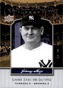 2008 Upper Deck Yankee Stadium Legacy #2341 Johnny Mize Front