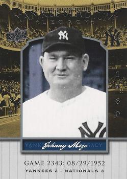 2008 Upper Deck Yankee Stadium Legacy #2343 Johnny Mize Front