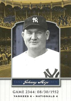 2008 Upper Deck Yankee Stadium Legacy #2344 Johnny Mize Front