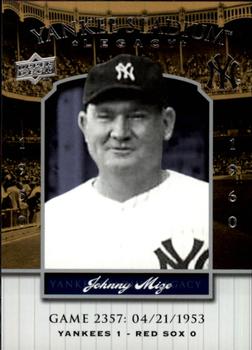 2008 Upper Deck Yankee Stadium Legacy #2357 Johnny Mize Front