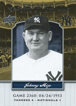 2008 Upper Deck Yankee Stadium Legacy #2360 Johnny Mize Front