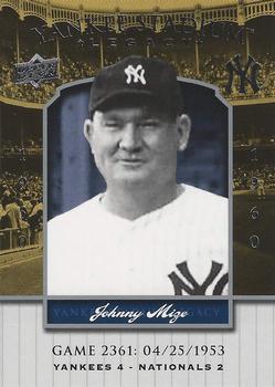 2008 Upper Deck Yankee Stadium Legacy #2361 Johnny Mize Front