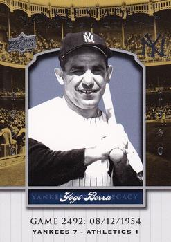 2008 Upper Deck Yankee Stadium Legacy #2492 Yogi Berra Front