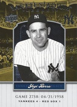 2008 Upper Deck Yankee Stadium Legacy #2758 Yogi Berra Front