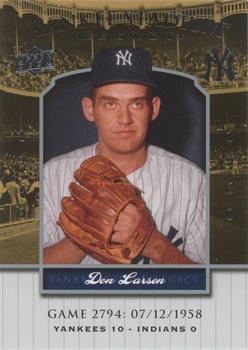 2008 Upper Deck Yankee Stadium Legacy #2794 Don Larsen Front
