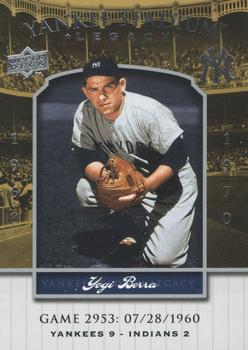 2008 Upper Deck Yankee Stadium Legacy #2953 Yogi Berra Front