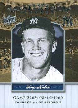 2008 Upper Deck Yankee Stadium Legacy #2963 Tony Kubek Front