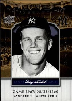 2008 Upper Deck Yankee Stadium Legacy #2967 Tony Kubek Front