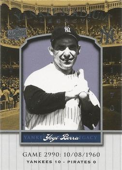 2008 Upper Deck Yankee Stadium Legacy #2990 Yogi Berra Front
