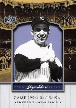 2008 Upper Deck Yankee Stadium Legacy #2994 Yogi Berra Front