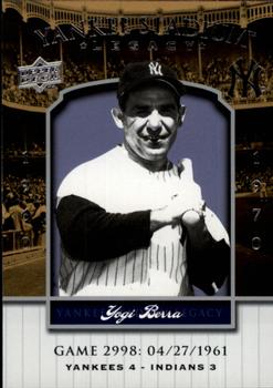 2008 Upper Deck Yankee Stadium Legacy #2998 Yogi Berra Front