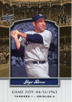 2008 Upper Deck Yankee Stadium Legacy #3159 Yogi Berra Front