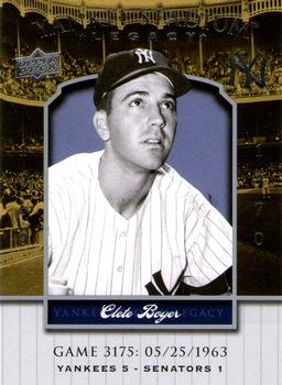 2008 Upper Deck Yankee Stadium Legacy #3175 Clete Boyer Front