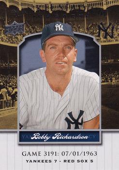2008 Upper Deck Yankee Stadium Legacy #3191 Bobby Richardson Front