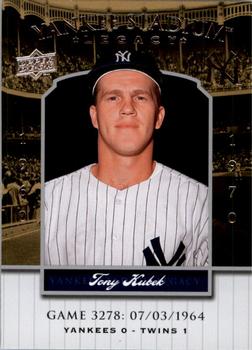 2008 Upper Deck Yankee Stadium Legacy #3278 Tony Kubek Front