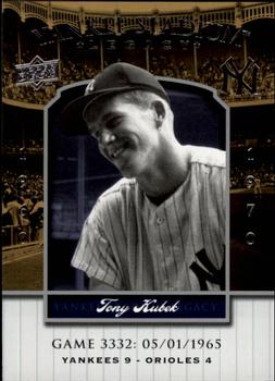2008 Upper Deck Yankee Stadium Legacy #3332 Tony Kubek Front