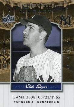 2008 Upper Deck Yankee Stadium Legacy #3338 Clete Boyer Front