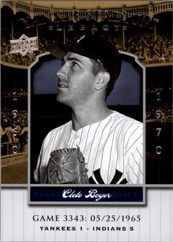 2008 Upper Deck Yankee Stadium Legacy #3343 Clete Boyer Front