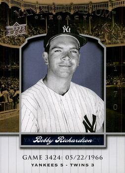 2008 Upper Deck Yankee Stadium Legacy #3424 Bobby Richardson Front
