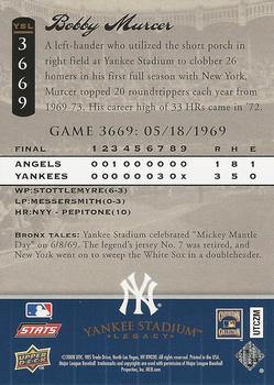 2008 Upper Deck Yankee Stadium Legacy #3669 Bobby Murcer Back